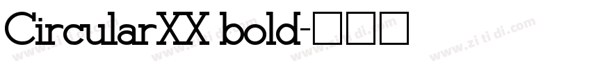 CircularXX bold字体转换